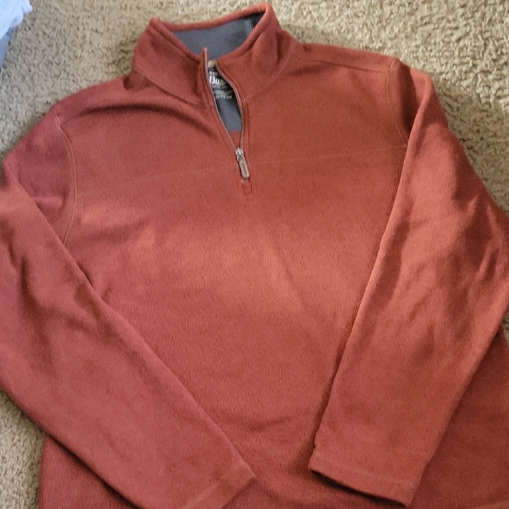 G.H. Bass & Co. Men's Rust Quarter-Zip Pullover